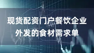 现货配资门户餐饮企业外发的食材需求单